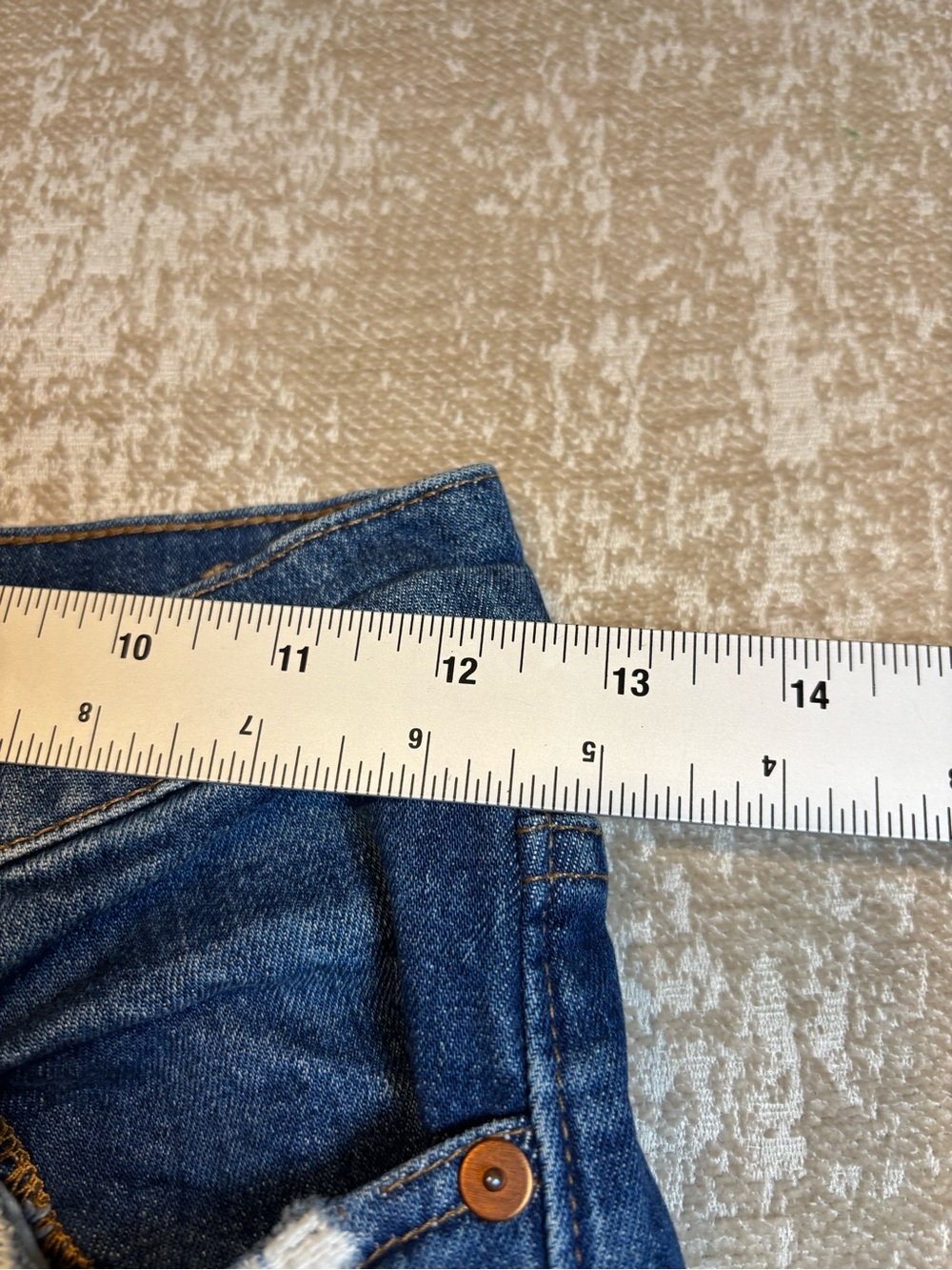 🏷️ Madewell The High-Rise Slim Boy-Jean Medium Wash Denim Size 23 - Picture 9 of 16